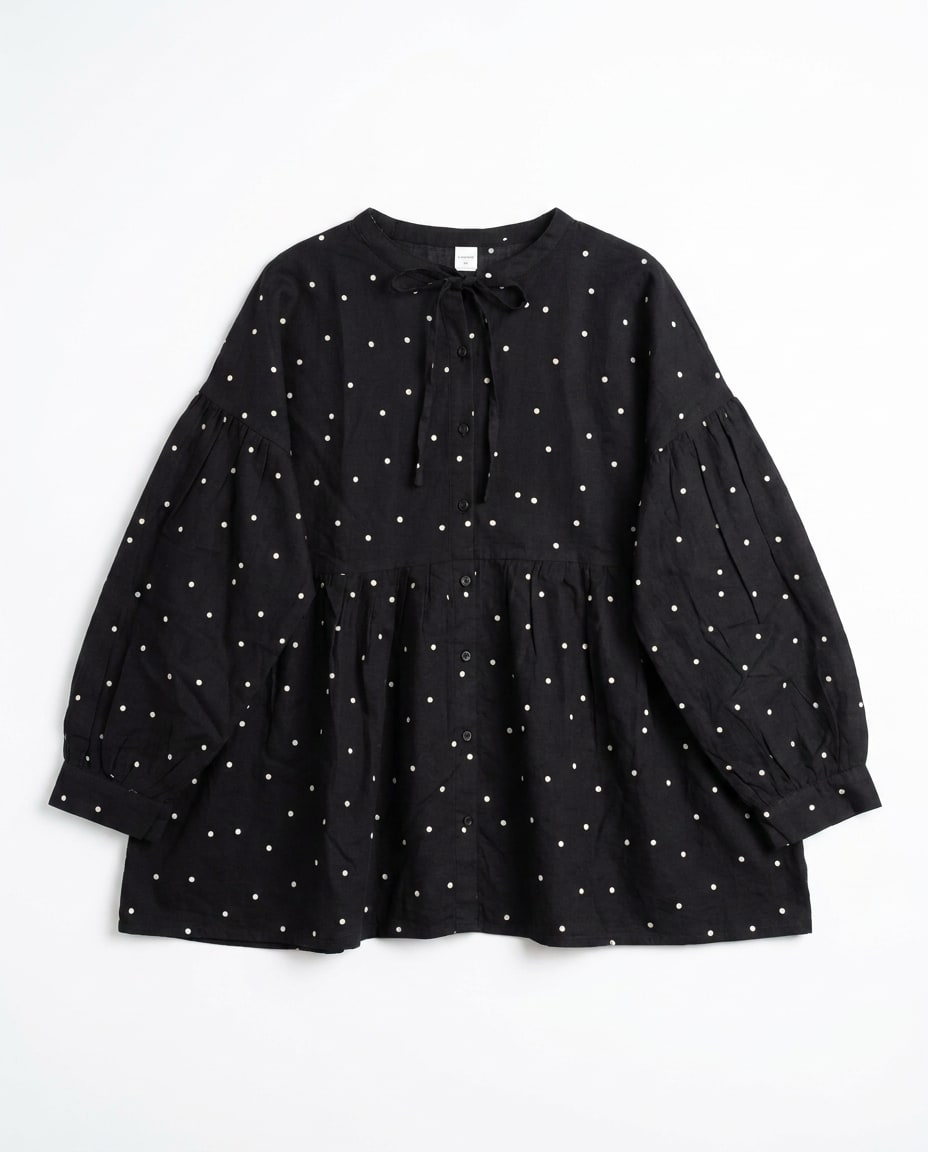 Black Polka Dot Shirt