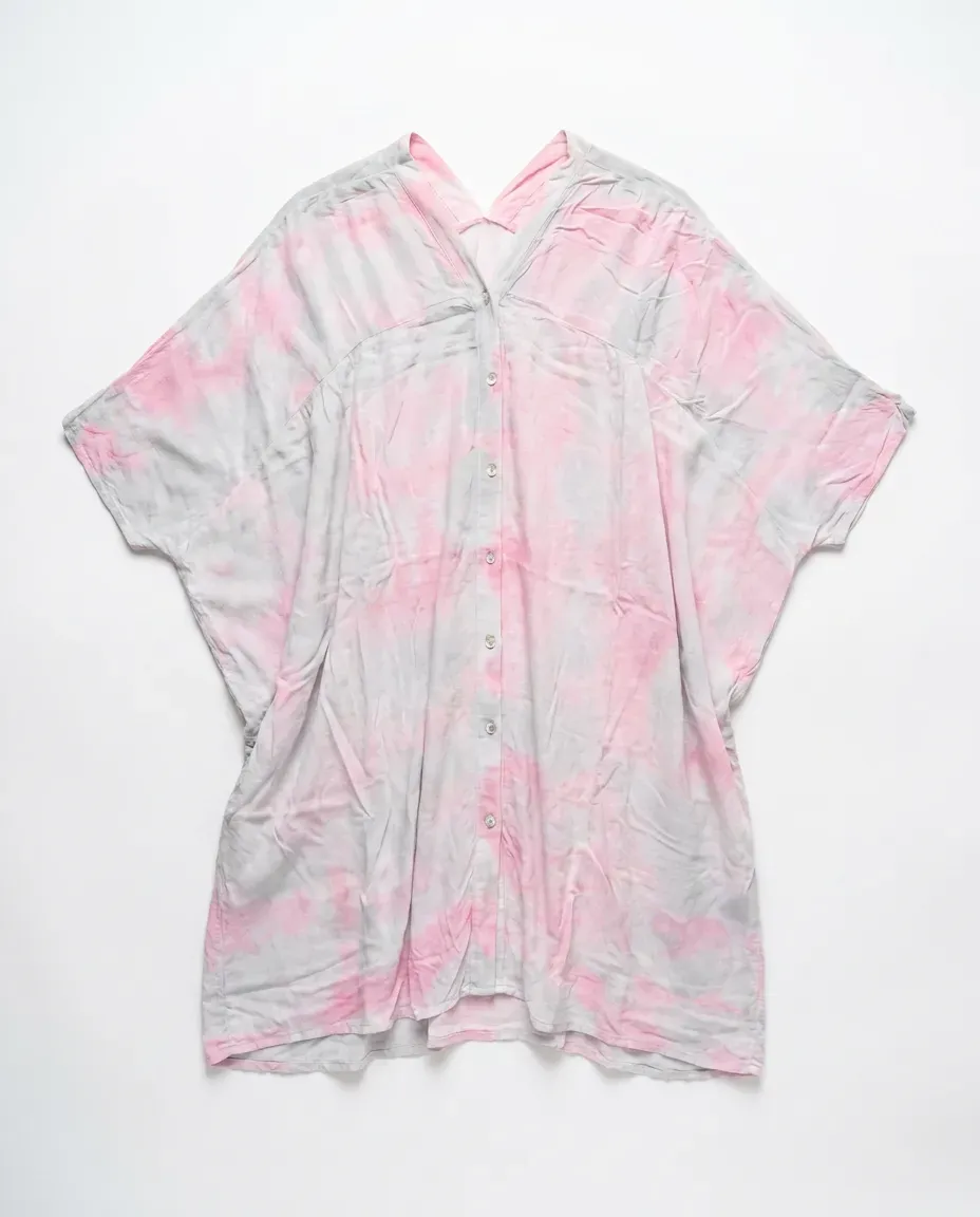 Blush Tie-Dye Cotton Tunic