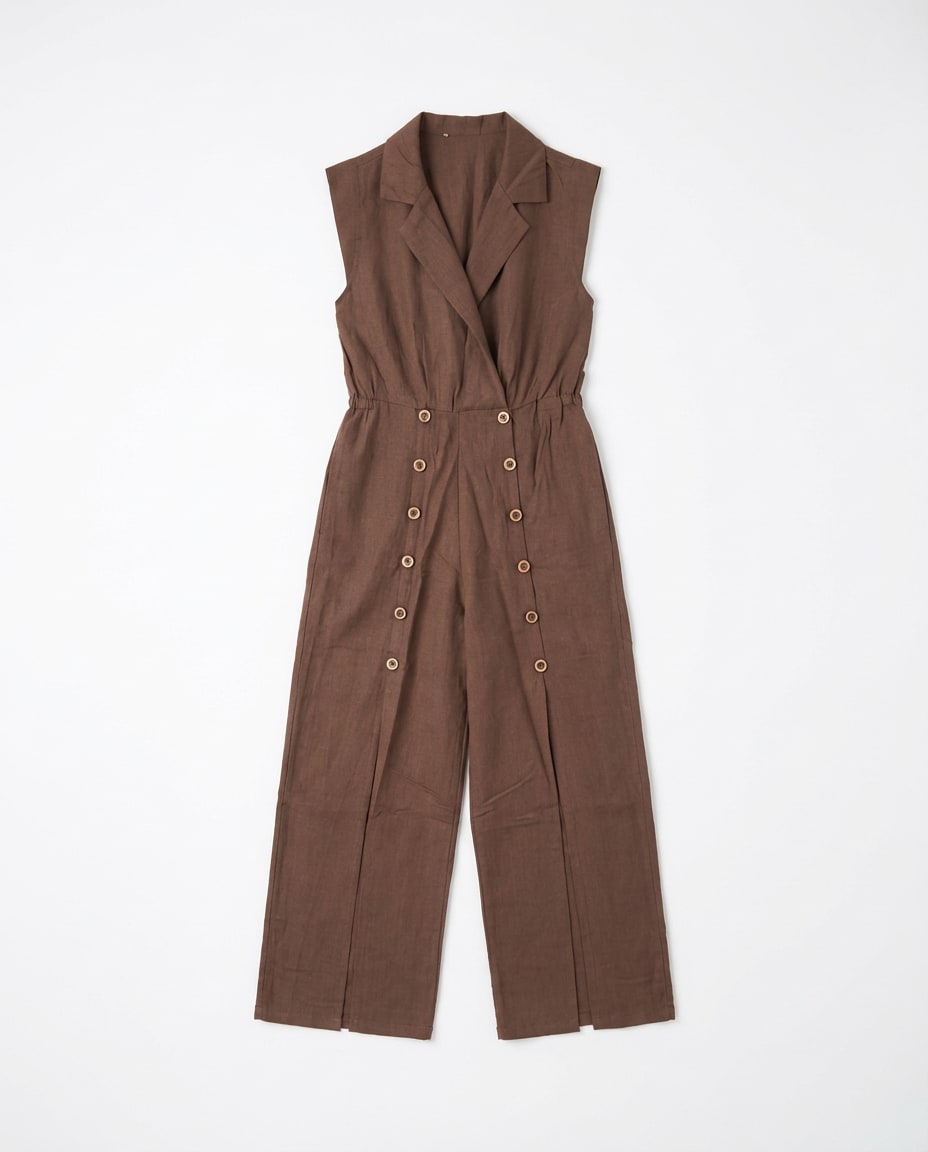 Coco Button-Front Jumpsuit