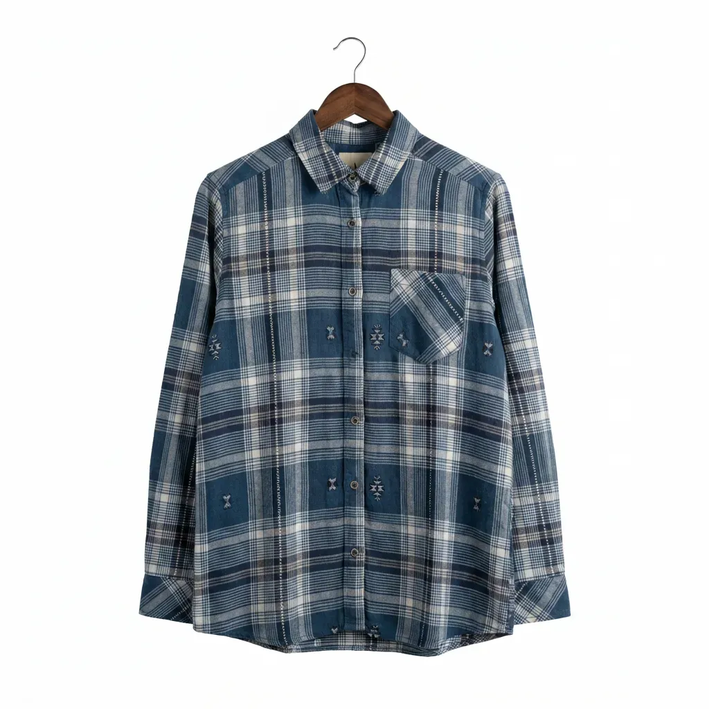 Charcoal Check Cotton Shirt