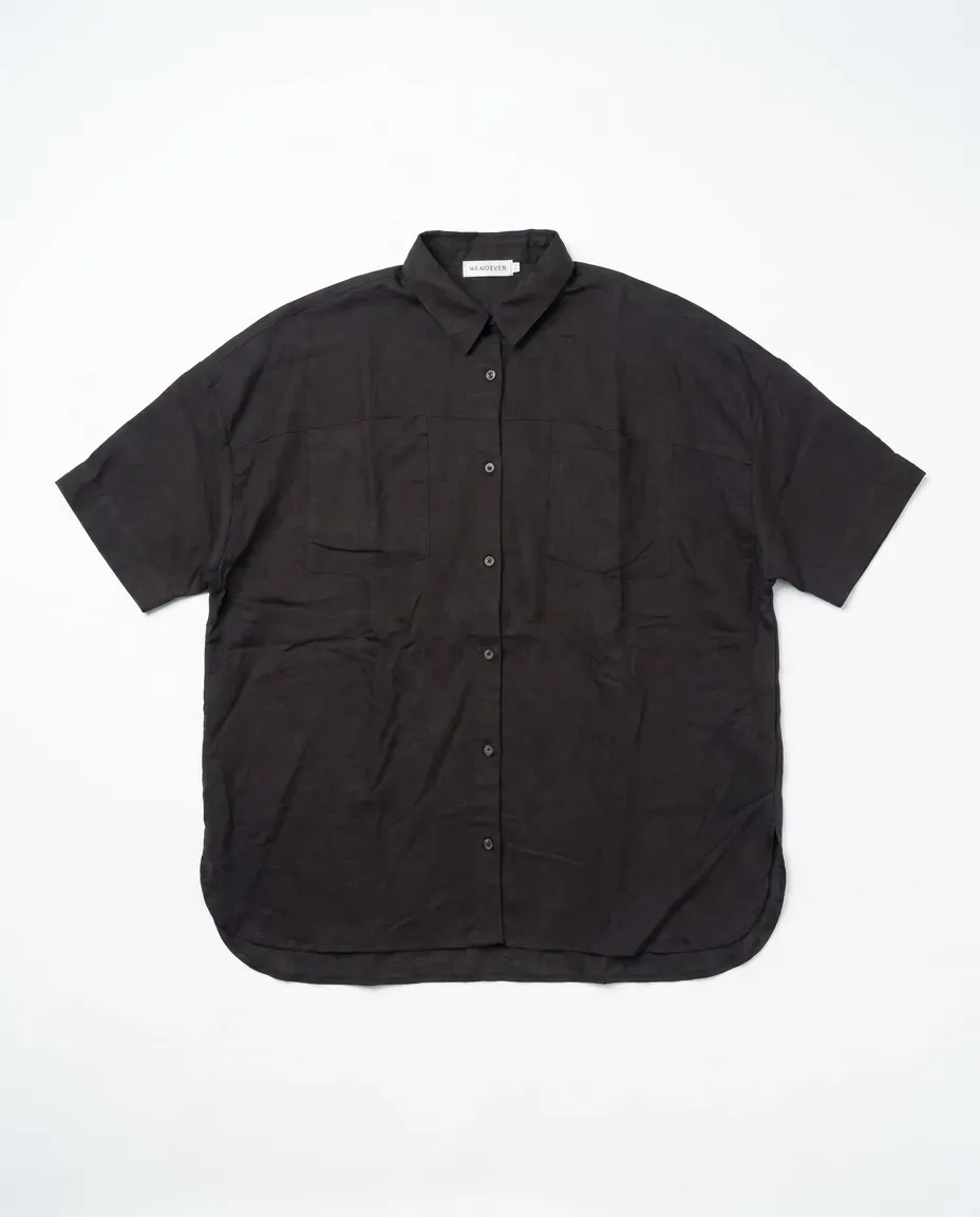 Charcoal Oversized Cotton Shirt