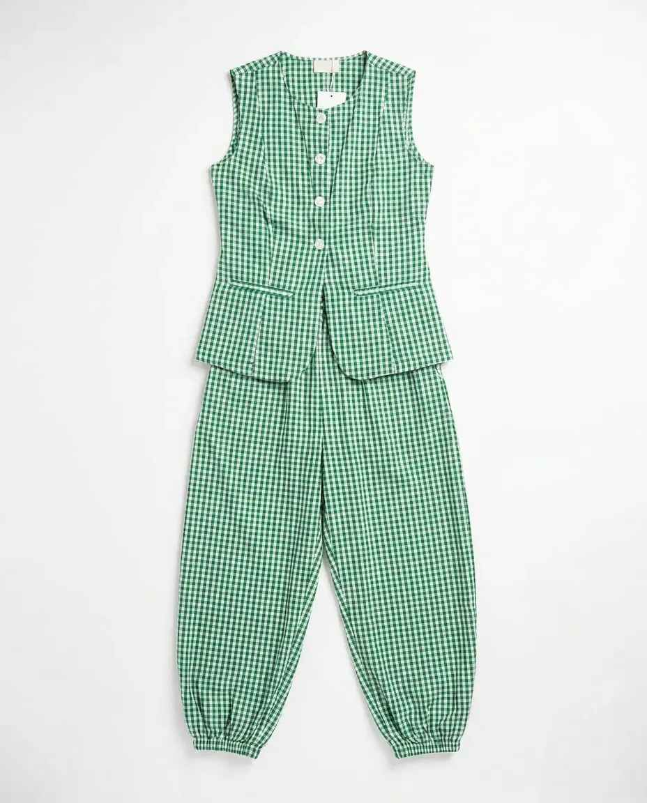 Emerald Check Coord Set