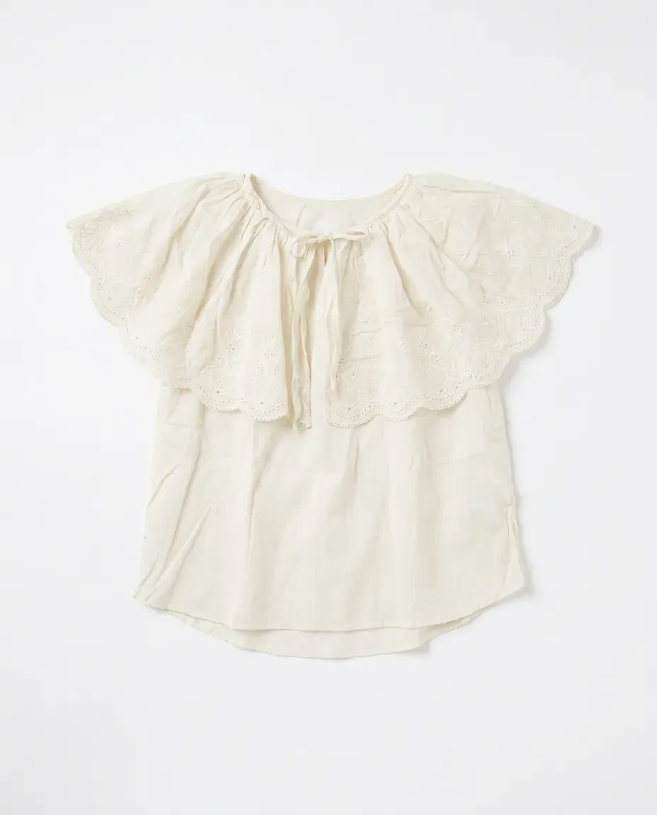 Ivory Broderie Top
