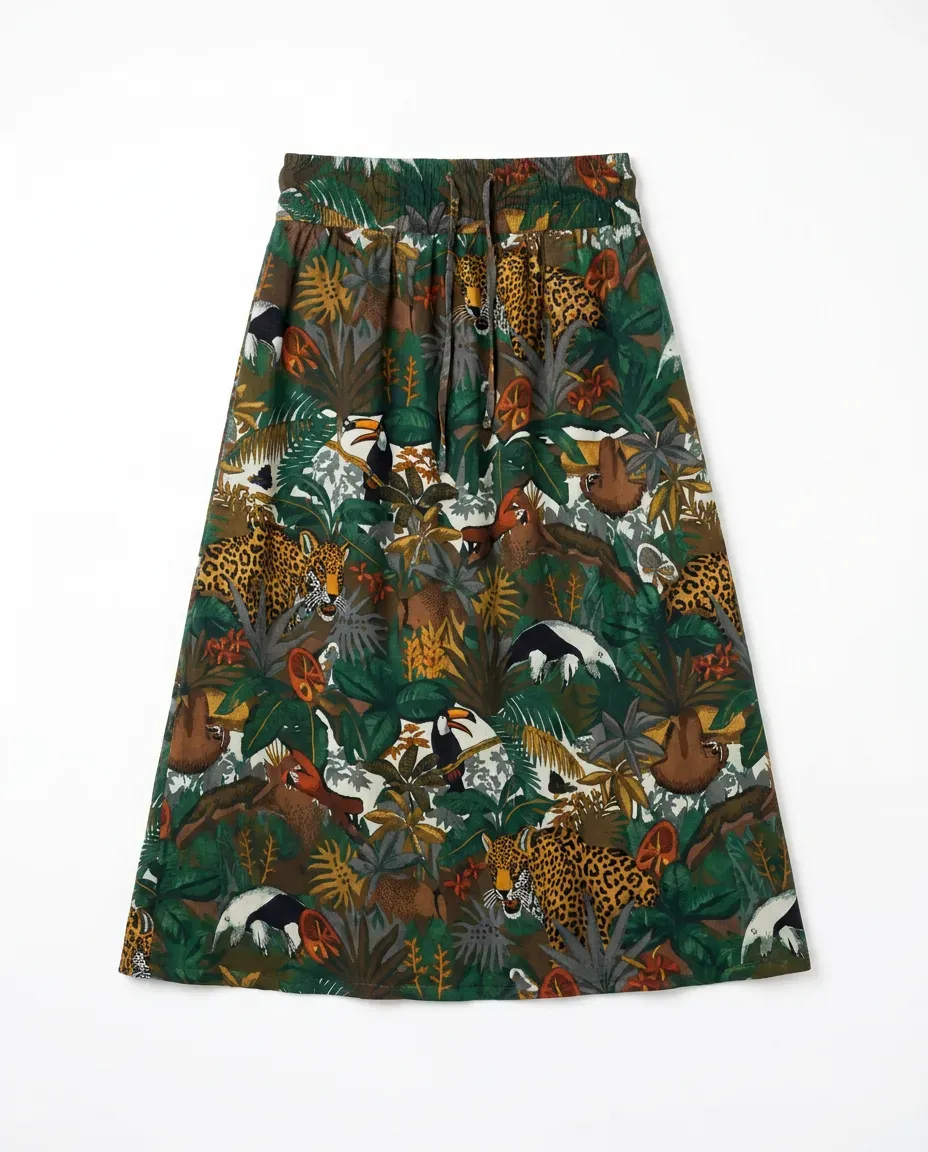 Jungle Animal Print Skirt