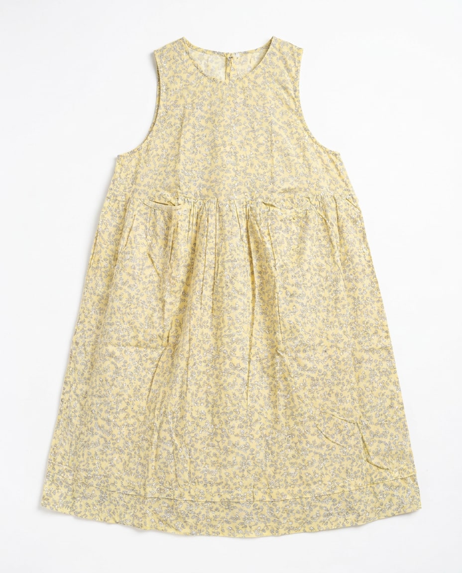 Lemon Floral Maxi Dress