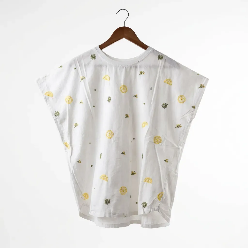 Lemon Slice Cotton Top
