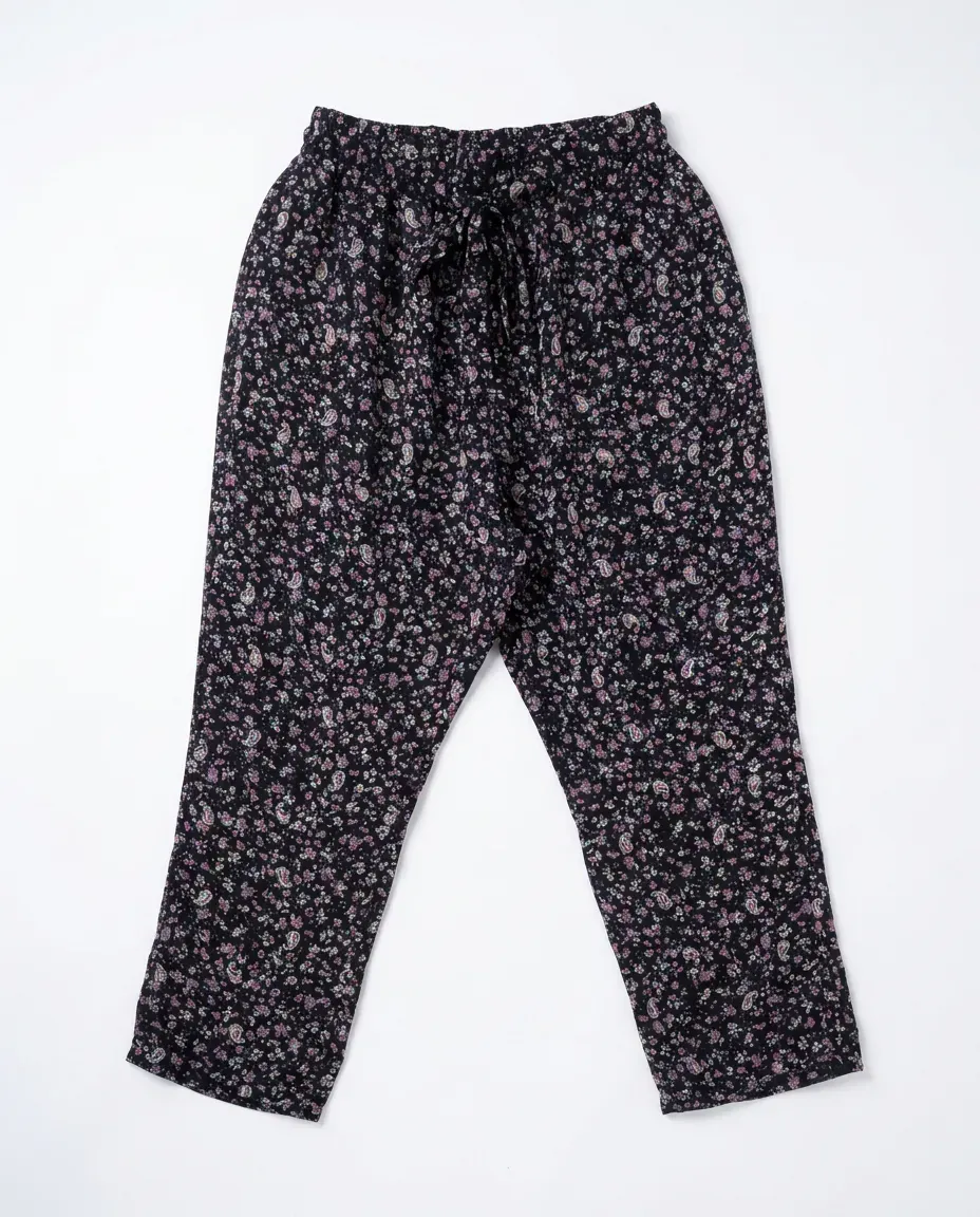 Midnight Floral Drape Lowers
