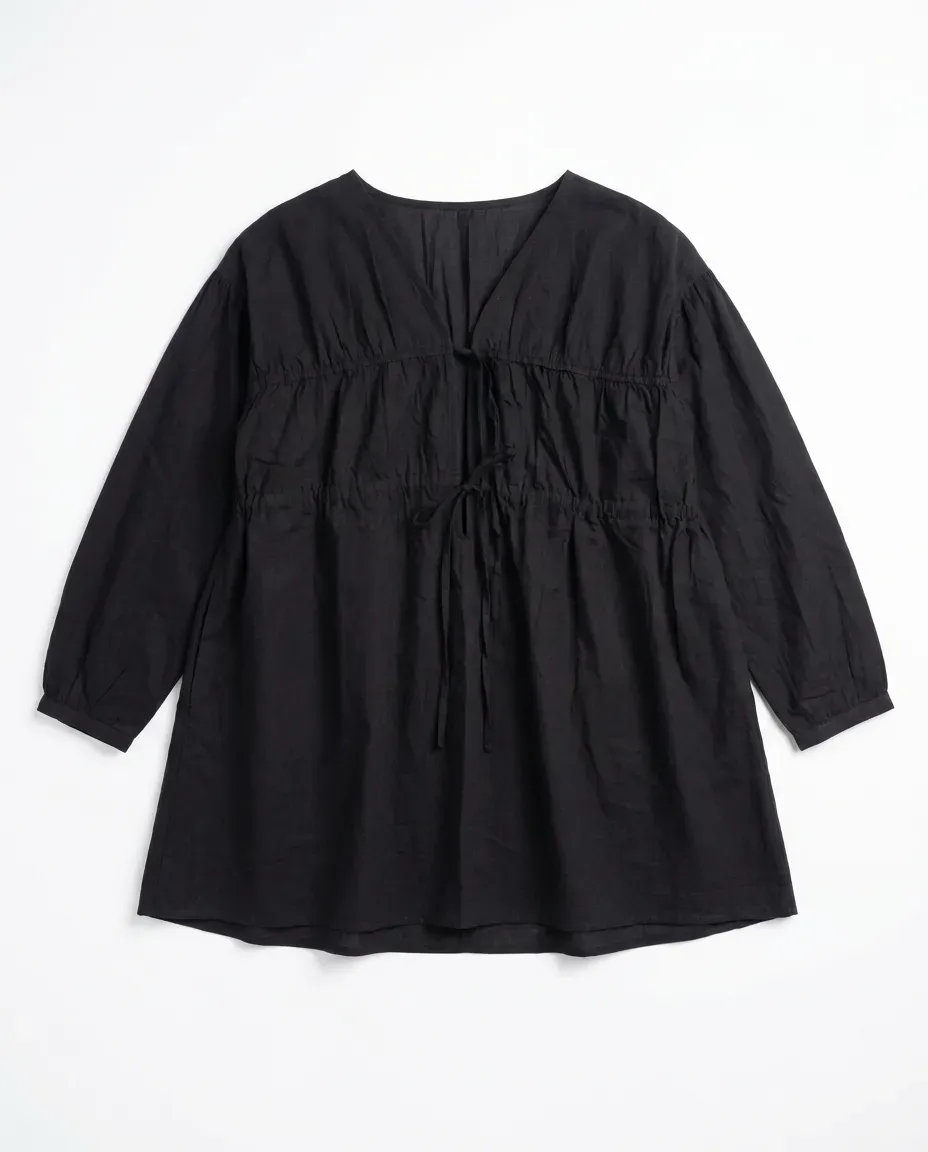 Midnight Oversized Cotton Shrug