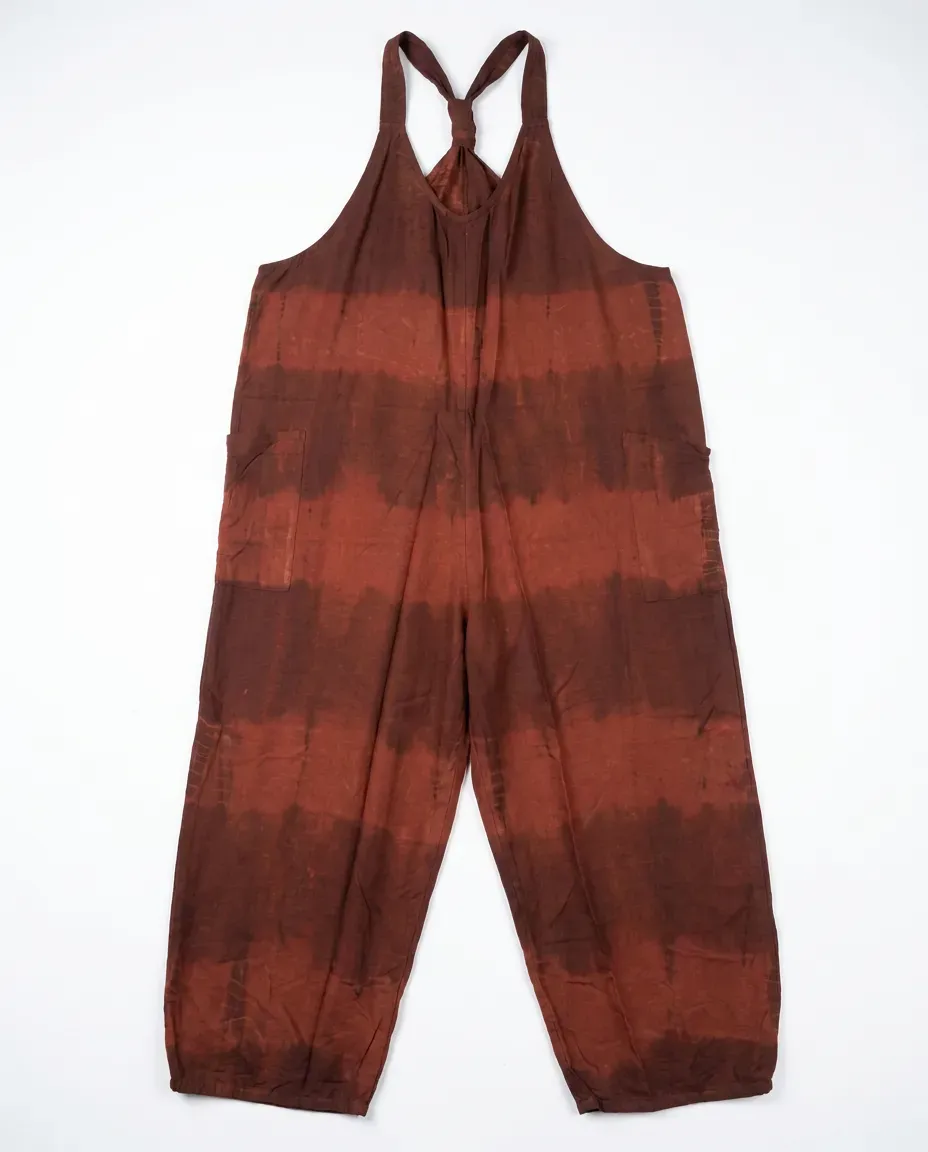 Rust Tie-Dye Jumpsuit