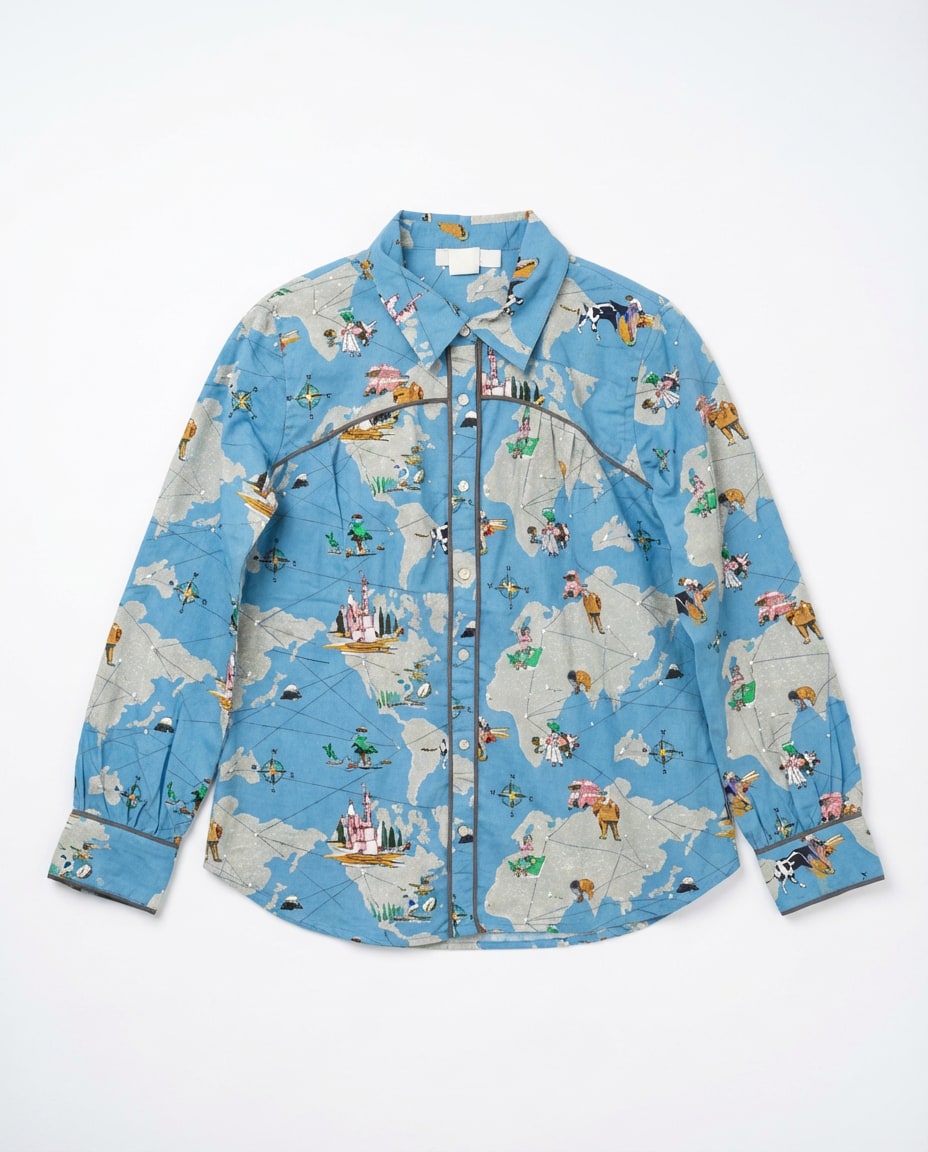 Sky Map A Line Shirt