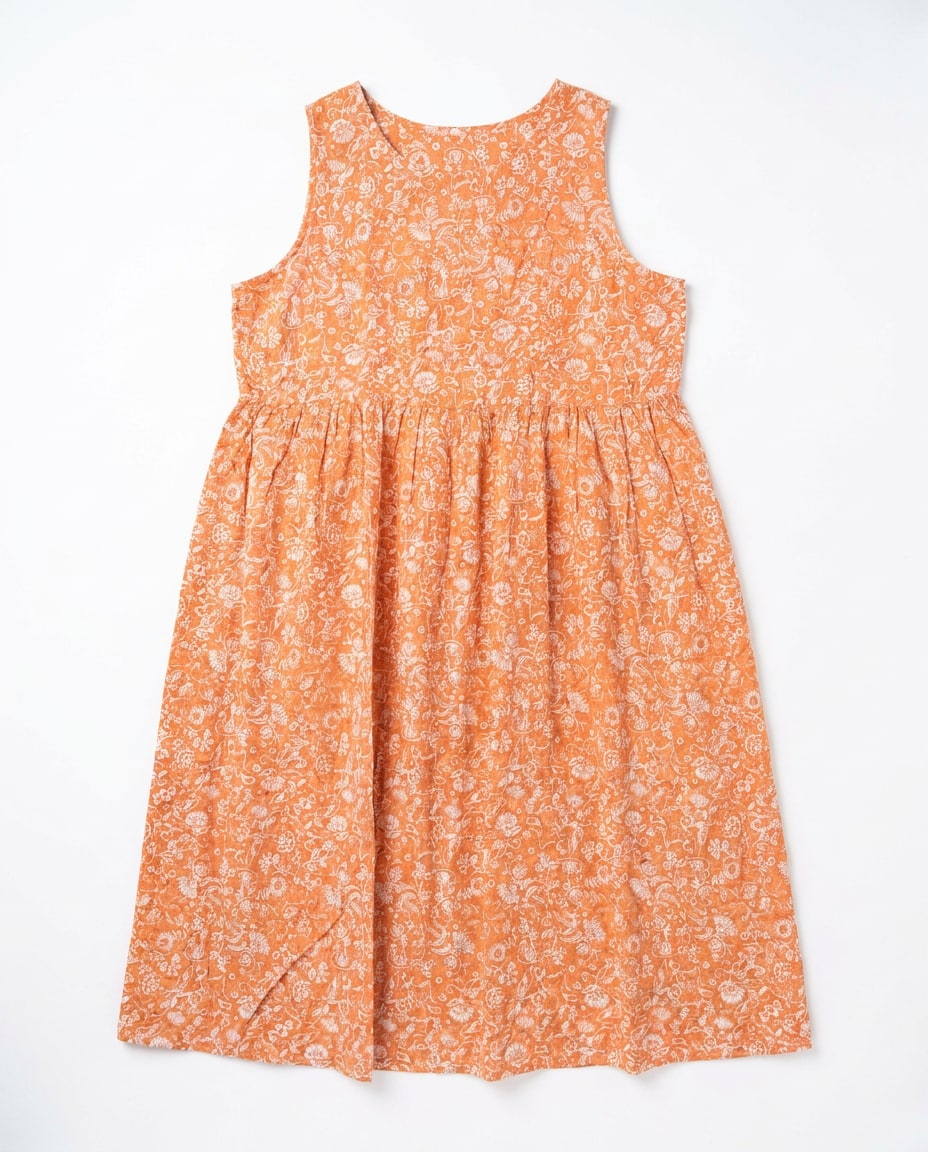 Terracotta Floral Maxi Dress